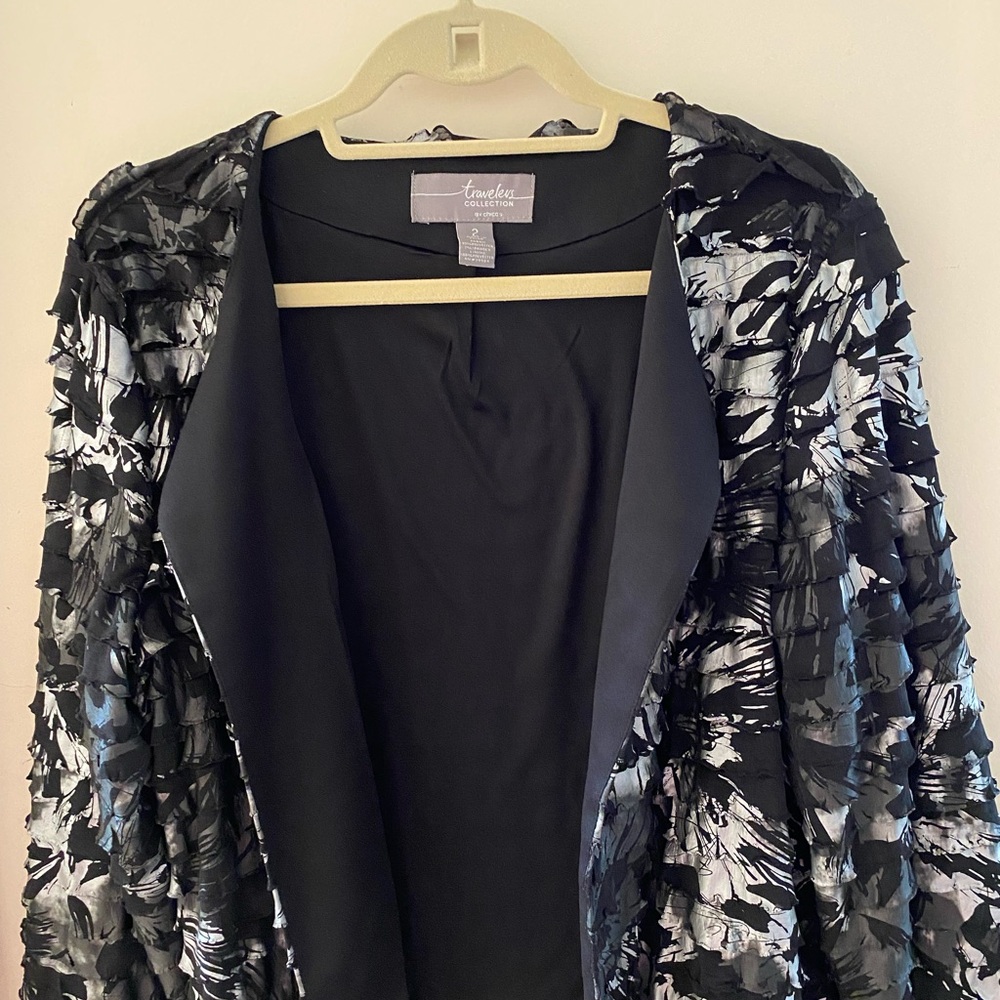 Tanelle Black and White Women's Blazer